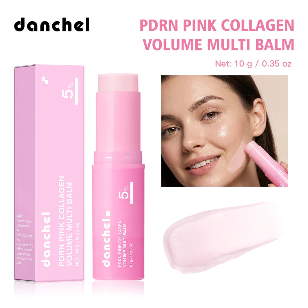 Collagen Moisturizing Cream Stick Hydrating Non-Greasy Instant Touch-Ups for Dewy Plump Skin Radiant Finish Korean Cosmetics