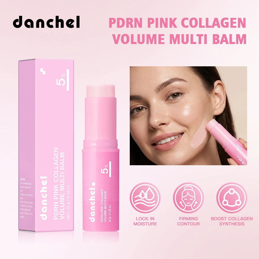 Collagen Moisturizing Cream Stick Hydrating Non-Greasy Instant Touch-Ups for Dewy Plump Skin Radiant Finish Korean Cosmetics