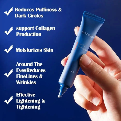 Men Eye Cream Hyaluronate Cool Eye Gel Moisturizing under Eye Cream for Dark Circles Puffiness Fine Lines Eye Care