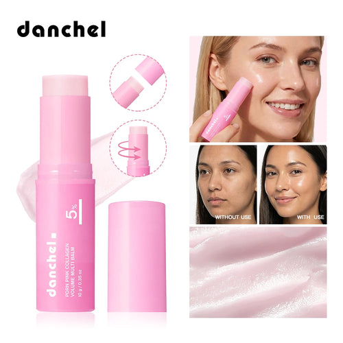 Collagen Moisturizing Cream Stick Hydrating Non-Greasy Instant Touch-Ups for Dewy Plump Skin Radiant Finish Korean Cosmetics